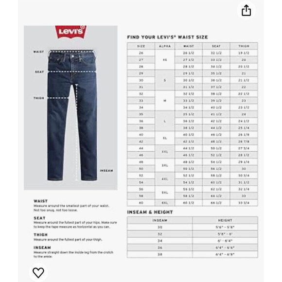 NEW Levi's Mens 501A Original Fit Button Fly Stretch Jeans Size 42 X 32 - Picture 5 of 5